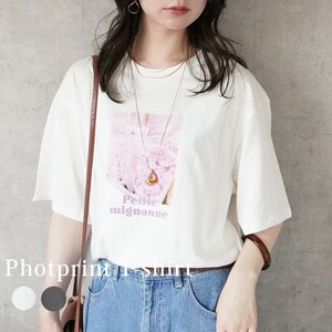 T 恤/上衣 针织衫 花朵 短袖 印花T恤 立即发货