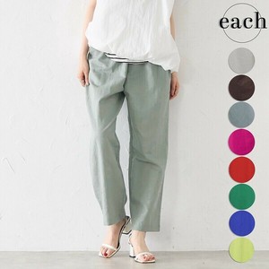 再入荷 【each　新作】 麻混ドロスト紐 ワイドパンツ 2025SS　2025人気　each東京