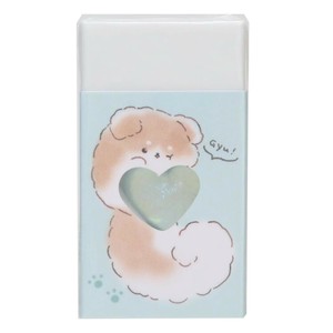 【消しゴム】もふっとてーる ストーン入り消しゴム しば
