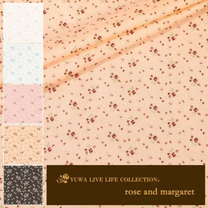 有輪商店 YUWA  シャーティング ”rose and margaret” [D:Salmon Pink] / 全5色 / 生地 布 / 824935