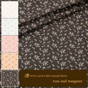 有輪商店 YUWA  シャーティング ”rose and margaret” [E:Charcoal] / 全5色 / 生地 布 / 824935