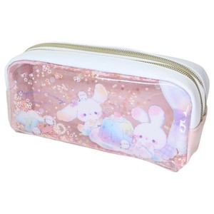 【ペンケース】おやすみバニー ペンポーチ ピンク