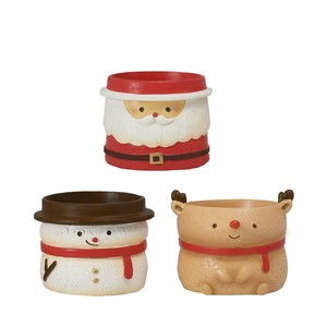 【予約販売】クリスマスレジンポット　【クリスマス】【手軽】【飾り】