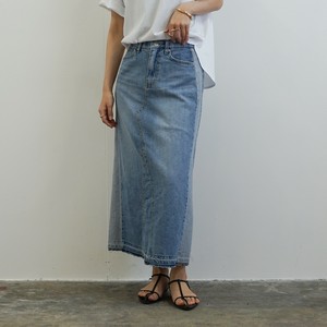 Skirt Bicolor Denim Skirt [2025 NEW]