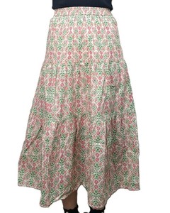 Skirt Patterned Flower Ladies fashion Pink Floral Pattern Printed