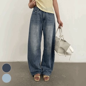 【即納】カーブシルエットワイドデニムパンツ【2025春夏】