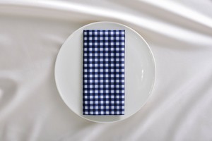 廃番カラーを「数量限定・特価」で販売　テーブルナプキン　チェックネイビー