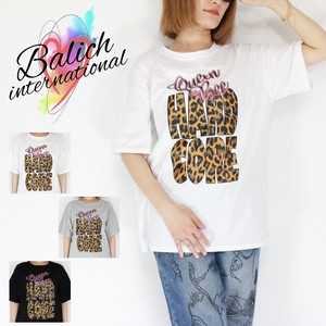 【2025年 新作 Tシャツ】Queen Bee レオパードロゴT