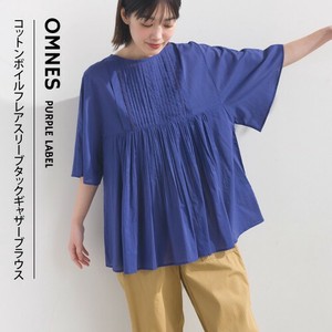 [SD Gathering] Button Shirt/Blouse Gathered Blouse Flare Sleeve Cotton [S/S NEW]