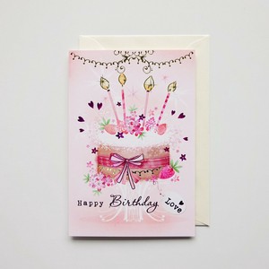 グリーティングカード バースデーカード 誕生日カード ケーキ 輸入カード ドイツ製
