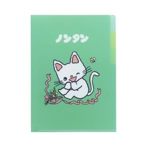 【ポケットファイル】ノンタン クリアファイルA5 3P ライトグリーン