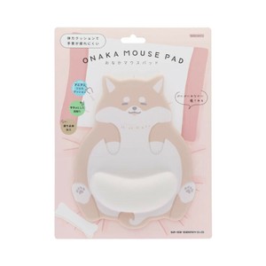 【パソコン周辺アクセ】おなかマウスパッド しばいぬ 茶