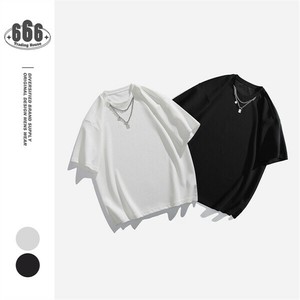 P21940 Tシャツ トップス 男 メンズ 2025春夏新作 半袖 ラウンドネック 吸汗 男女通用 ペアルック