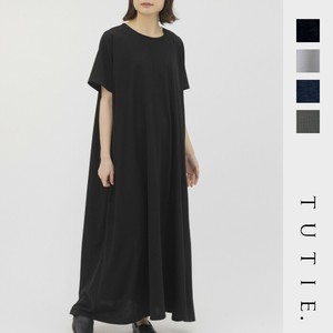 【新作即納】接触冷感天竺フレアワンピース◎ワンピース・コットン・綿・フレア・接触冷感