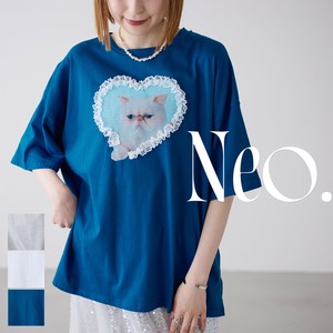 ■Neo.■ レースハート猫 Tシャツ　◎WEB限定販売◎