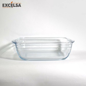エクスチェルサ(EXCELSA) ナチュラルベーキング スクエアキャセロール 25cm 深皿 耐熱ガラス