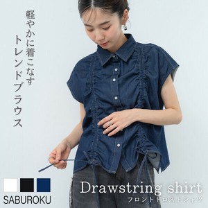 2025SS新作【SABUROKU】フロントドロストシャツ