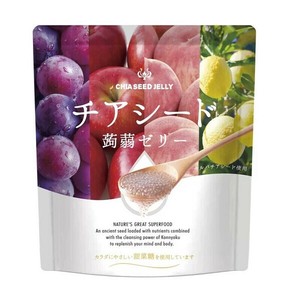 チアシード蒟蒻ゼリー 60個入 チアシード60,000mg 配合 ヘルシーゼリー 体に優しい甜菜糖使用