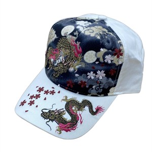 大西賢製販 Ripple 刺繍綿キャップ 双龍 オフ H27-SC06