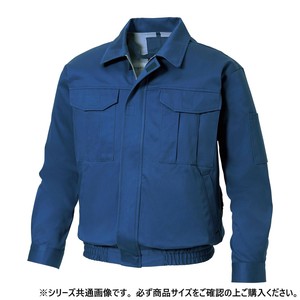 サンエス 長袖ワークブルゾン 14:ダークブルー L KF90600