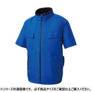 サンエス エコ半袖ブルゾン 14:ロイヤルブルー 3L KF92410