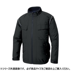 サンエス エコ長袖ブルゾン 9:ブラック L KF92411