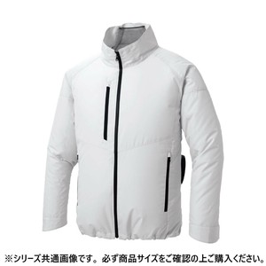 サンエス エコ長袖ブルゾン 6:シルバー 4L KF92421