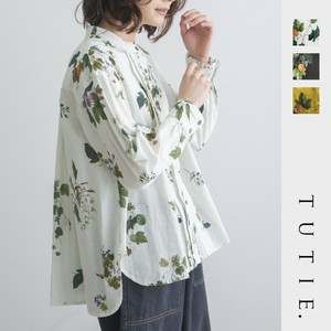 衬衫 植物 棉 衬衫 棉麻