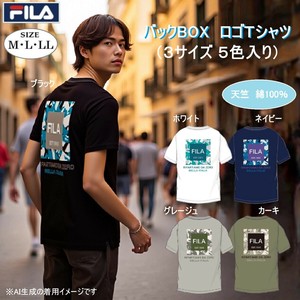 【2025夏新作】FILA　バックBOX　ロゴTシャツ