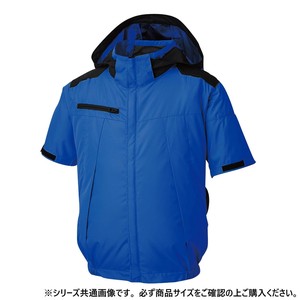 サンエス チタン加工半袖ブルゾン 14:ロイヤルブルー LL KF92500