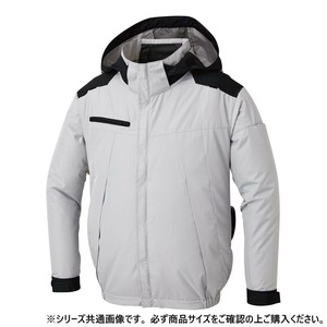 サンエス チタン加工長袖ブルゾン 6:シルバー 3L KF92501