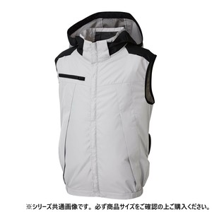 サンエス チタン加工ベスト 6:シルバー 3L KF92502