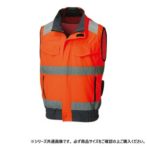 サンエス Hi-Visベスト 30:蛍光オレンジ 3L KF92522