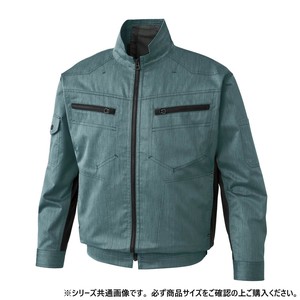 サンエス 長袖ブルゾン 7:グリーン L KF93900