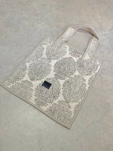 おすすめ★新作★【Swaraj】ハンドブロックプリントTOTE / OFF WHT