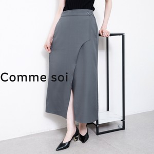 【6／20〜予約販売】■comme soi（コムソワ）■センター開き スカート 2025新作