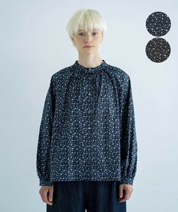 衬衫 褶边/褶裥上衣 花卉图案