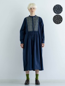 洋装/连衣裙 切换 抽褶 花卉图案