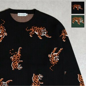 【予約販売】TIGER総柄ニット【2025秋冬】【ユニセックス】