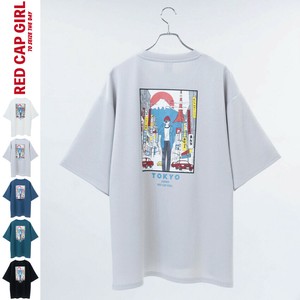 【25SS新作】RED CAP GIRL 接触冷感とろみポンチ TOKYO バックプリント 半袖Tシャツ