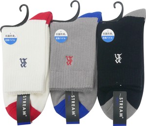 【春夏新作】メンズR刺繍足底パイルクルー