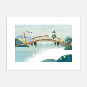NEW【ムーミン・北欧】[Postery］ポスター　21×30　Moomin　and　Snufkin