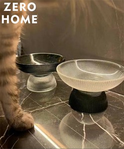 多色 ガラス皿 オート麦 サラダ皿 猫皿 ペット水飲み皿 トレンド