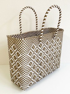 新作★メキシコ製メルカドバッグ（S）DIA GLD/WHT