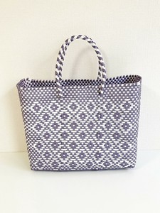 【再入荷】新作★メキシコ製メルカドバッグ（S）DIA PPL/WHT