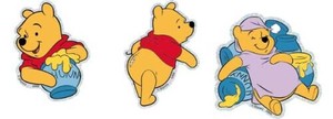 ディズニー、ディズニー・ピクサーキャラクター モバイルステッカー くまのプーさん DNG-287PO