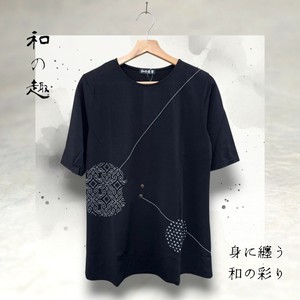 <2025夏物新作>数量限定!大好評!在庫限り!夏の和柄シリーズ五分袖Tシャツ　2025夏物人気　和調
