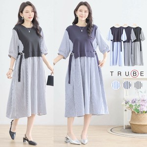 Casual Dress Stripe Docking Dress [2025 NEW]