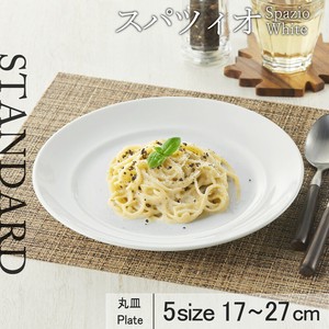 美浓烧 大餐盘/中餐盘 白色 27cm 日本制造