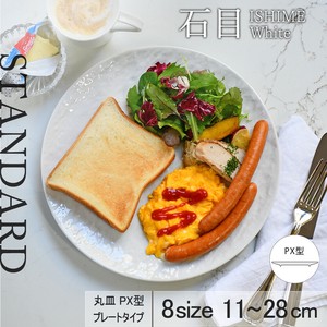 Mino ware Main Plate White Standard Made in Japan